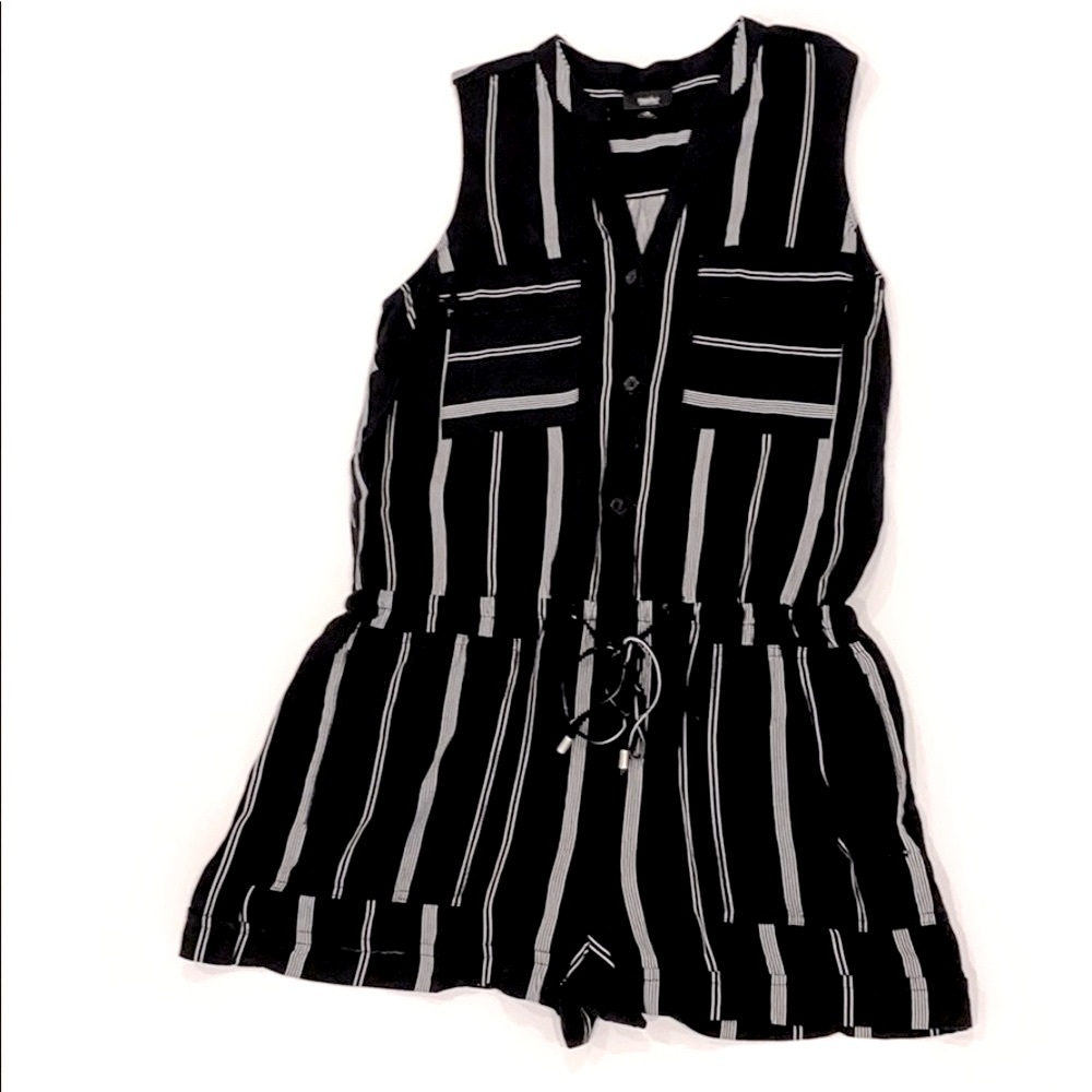 Mossimo stripe romper small